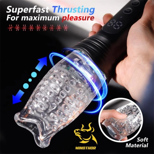 Nina - Rechargeable automatic masturbator with vibration thrusting and rotation Intoyou Subaz Soft [6]