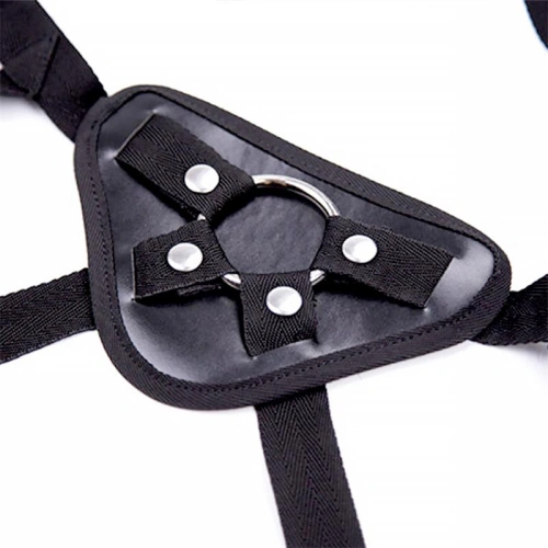 Adjustable strap-on belt with wide waist belt and 3 interchangeable Alexia rings [3]
