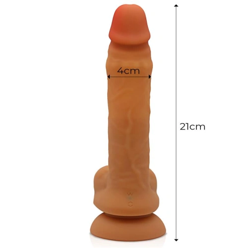 Realistic vibrator with movable balls and remote control Adriano [3]