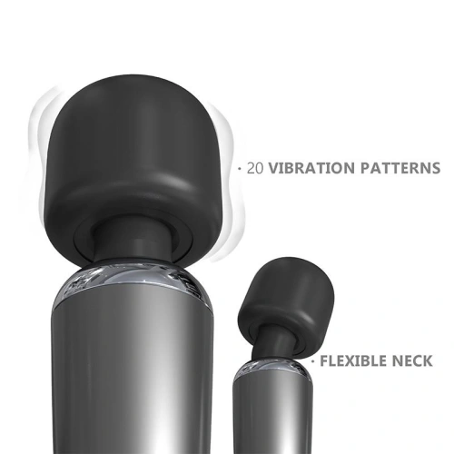 Nina - Powerful rechargeable Action Graphity Wand massager pearl gray [4]