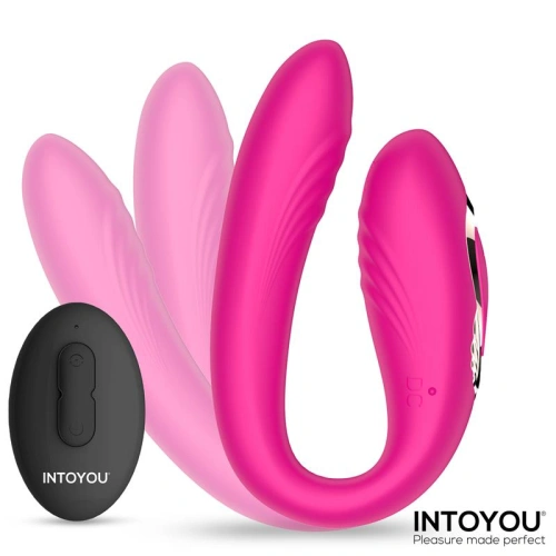 Rechargeable silicone rotating vibrator for couples with remote control Lanty [2]