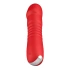 Rechargeable silicone thrusting vibrator Unihorn Marygold red [3]