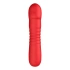 Rechargeable silicone thrusting vibrator Unihorn Marygold red [6]