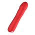 Rechargeable silicone thrusting vibrator Unihorn Marygold red [7]