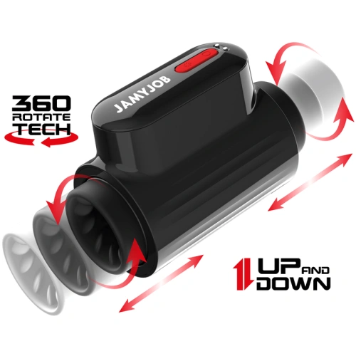 Nina - JamyJob Vortex Rechargeable Double Open Thrust and Rotation Masturbator