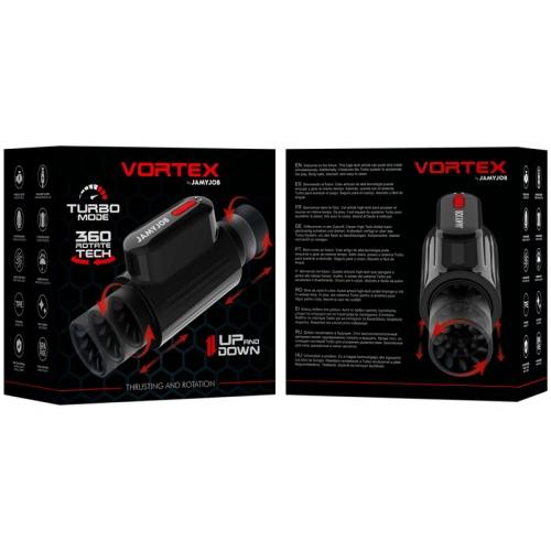 Nina - JamyJob Vortex Rechargeable Double Open Thrust and Rotation Masturbator [6]