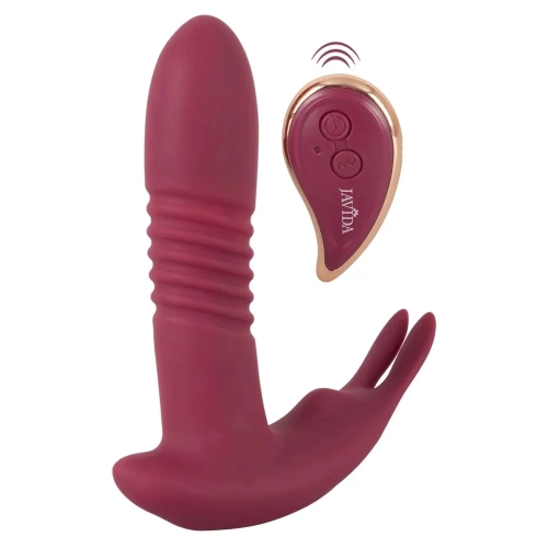 Dilyana- Javida red silicone rechargeable underwear vibrator