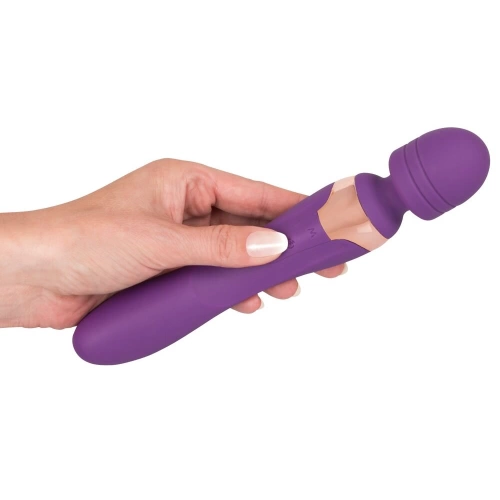 Javida Rechargeable Double Wand Massager and Vibrator Purple [2]