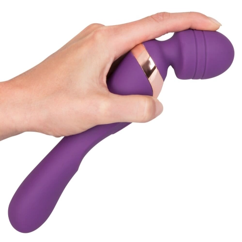 Javida Rechargeable Double Wand Massager and Vibrator Purple [3]