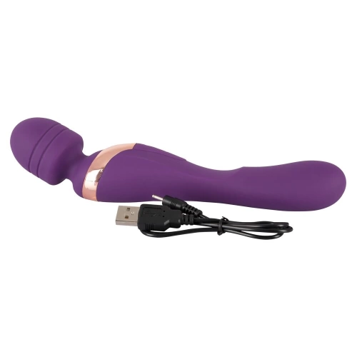 Javida Rechargeable Double Wand Massager and Vibrator Purple [4]