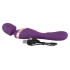 Javida Rechargeable Double Wand Massager and Vibrator Purple [4]