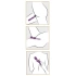 Javida Rechargeable Double Wand Massager and Vibrator Purple [8]