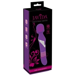 Javida Double Vibrator with Rotating Pearls and Wand Massager