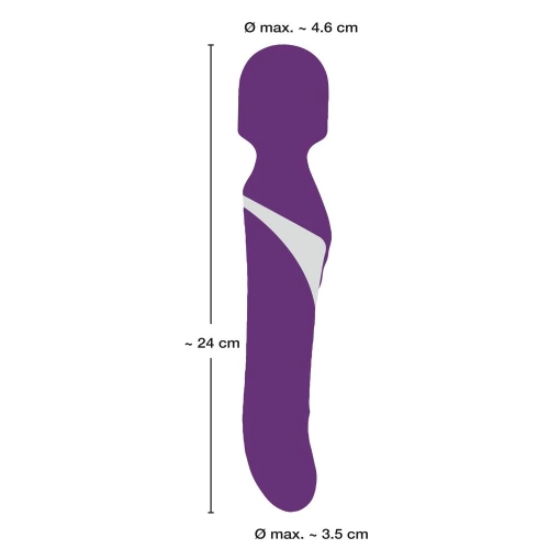 Javida Double Vibrator with Rotating Pearls and Wand Massager [6]