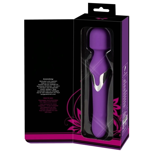 Javida Double Vibrator with Rotating Pearls and Wand Massager [7]