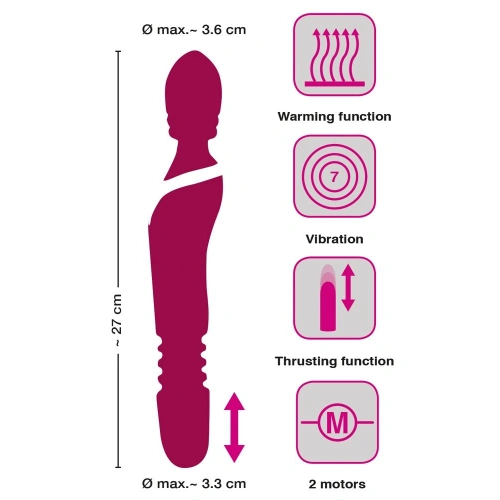 2 in 1 vibrator and wand massager with heating effect from Javida silicone [6]
