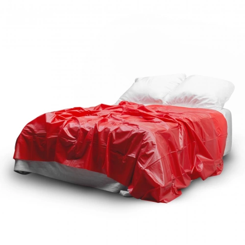 Wet Games red vinyl sex bedding [1]