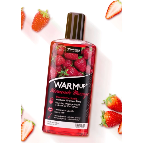 Warming massage oil Joy Division strawberry 150 ml.