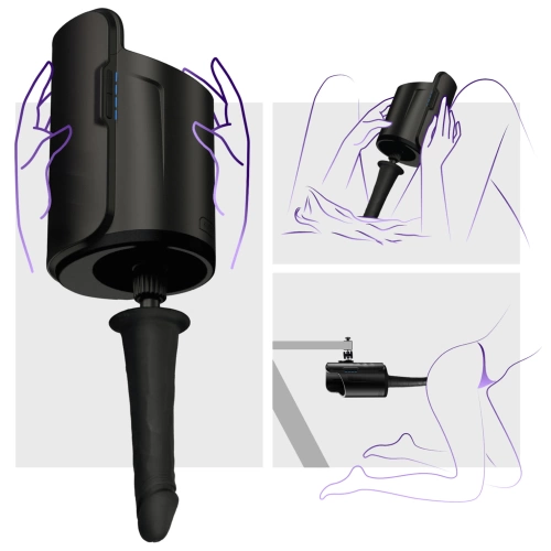 Nina - Realistic Dildo with Vacuum-Lock Grip Keon Black [1]