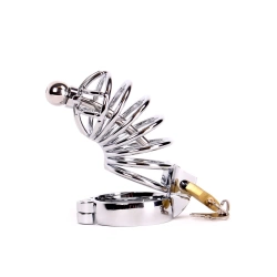Metal penis cage with urethral dilator Kiotos