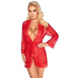 Erotic kimono Kissable red