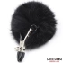 Dilyana- Fur Ball Clamps with fluffy black balls [1]