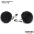 Dilyana- Fur Ball Clamps with fluffy black balls [3]