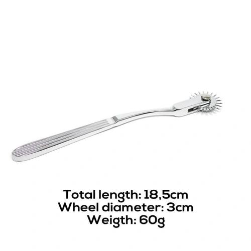 Nina - Metal BDSM accessory for tactile stimulation Tongue Prick Spike Wheel [1]