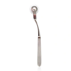 Nina - Metal BDSM accessory for tactile stimulation Tongue Prick Spike Wheel