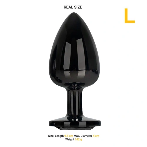 **Dilyana- Metal anal dilator with crystal Blackgem black L [2]
