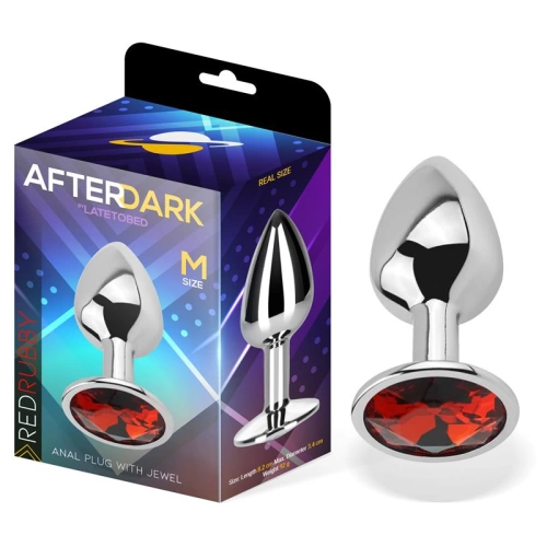 Butt Plug AfterDark M with red crystal [1]