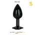 **Dilyana- Metal Anal Dilator with Blackgem Crystal Black S [2]