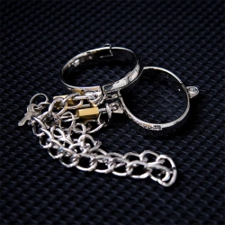 Metal handcuffs for women LATETOBED