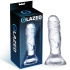 Small realistic dildo Glazed 12.3 cm. transparent [1]