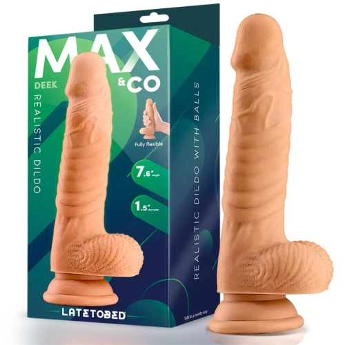 Max & Co Deek Realistic Testicle Dildo 7.6" [2]