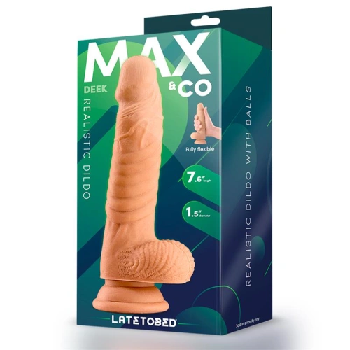 Max & Co Deek Realistic Testicle Dildo 7.6" [3]