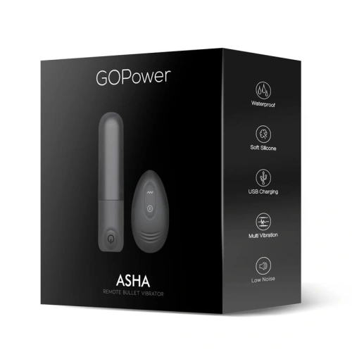 Asha Rechargeable Bullet Vibrator with Remote Control [8]