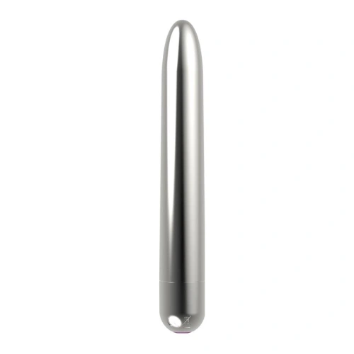 Powerful rechargeable classic vibrator Renee silver [3]