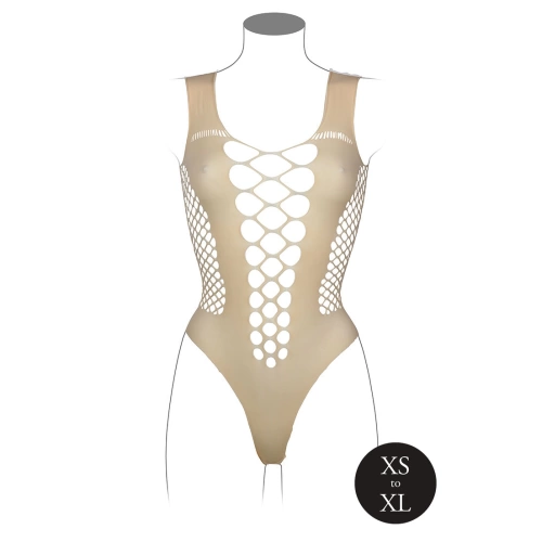 Dilyana Sexy Mesh Bodysuit Le Desir 019 Beige [2]