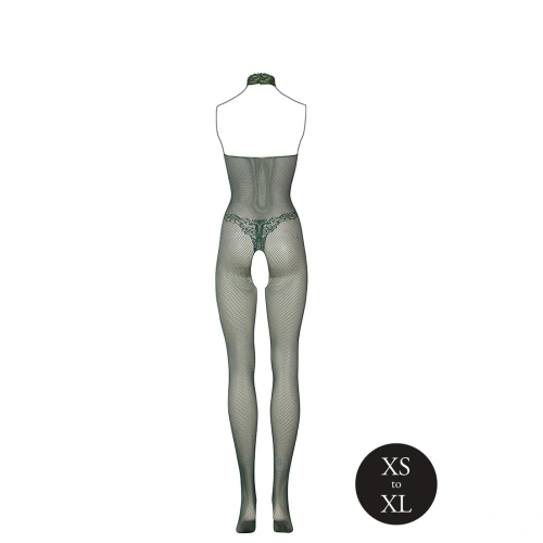 Dilyana- Le Desir 026 green open bottom mesh bodysuit [3]