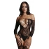 Dilyana Le Desir 032 Black Crotchless Mesh One Piece Bodysuit [2]
