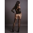 Dilyana Le Desir 032 Black Crotchless Mesh One Piece Bodysuit [5]