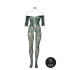 Dilyana Sexy off the shoulder Crotchless bodysuit Le Desir 033 green QS [2]