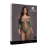 Dilyana Sexy off the shoulder Crotchless bodysuit Le Desir 033 green QS [6]