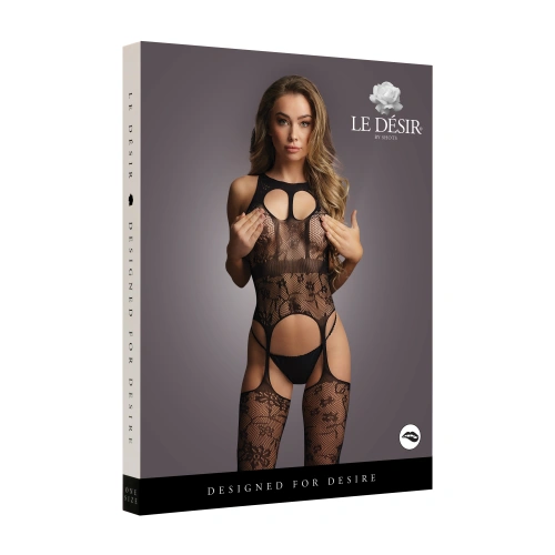 Dilyana Erotic mesh bodysuit with Crotchless Le Desir 046 black [5]