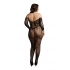 Sexy one piece bodysuit with dropped shoulders and open bottom Le Desir 033 size XL-XXXL [1]