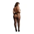 Nina - Le Desir 036 Black Halter Neck Mesh One Piece Bodysuit [1]