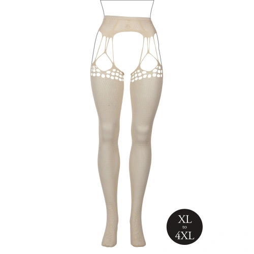 Dilyana Mesh tights with holes Le Desir 041 beige QS [3]