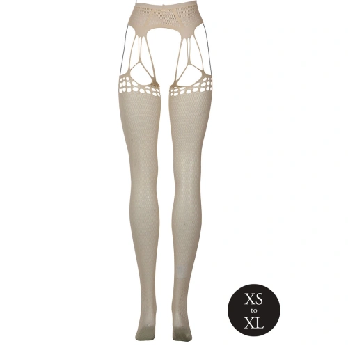 Dilyana Fishnet mesh tights Le Desir 041 beige [4]