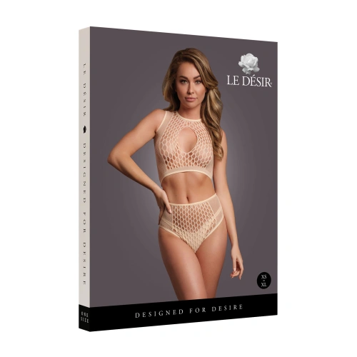 Color* Dilyana- Erotic set of 2 pieces Le Desir 027 beige [9]